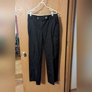 Nautica - Lightweight Black Pinstriped Black Pants - Size 12